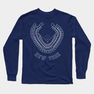 Yankee Stadium - White Long Sleeve T-Shirt